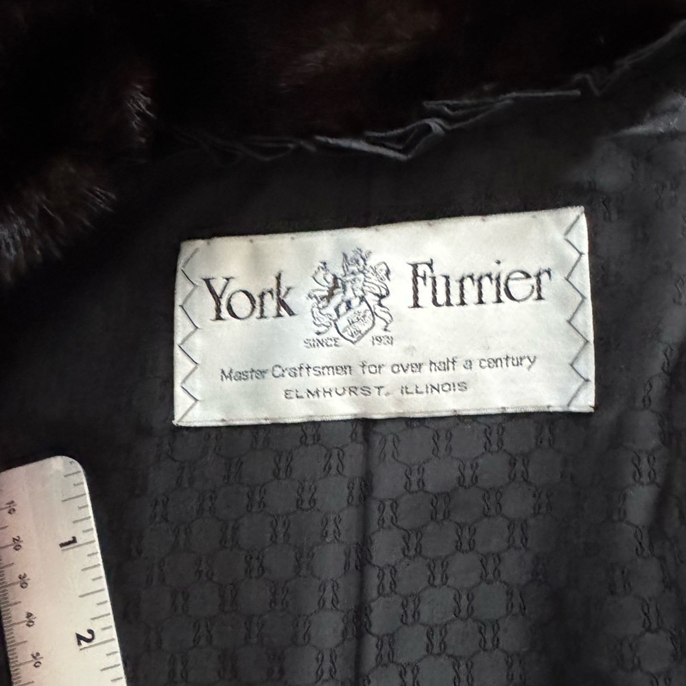 Full Length Mink Coat Daaark Brown York Furrier size Chest 52 NEW YORK FURRIER - Picture 8 of 9
